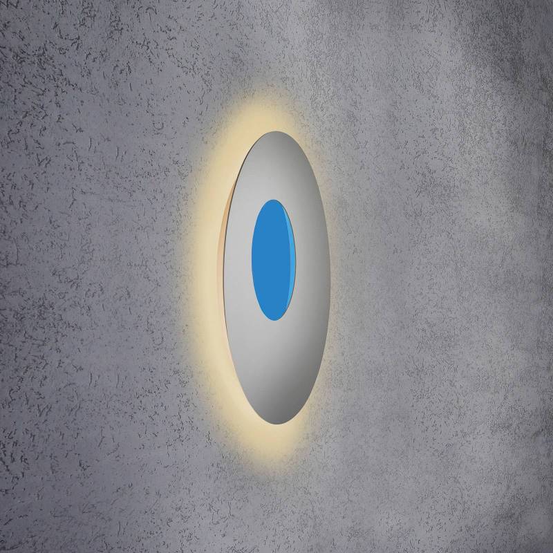 Escale Blade Open LED-Wandlampe RGBW silber Ø59cm von Escale