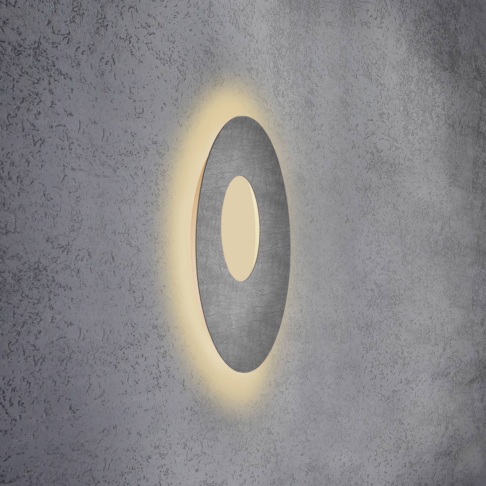 Escale Blade Open LED-Wandleuchte, Beton, Ø 59 cm von Escale