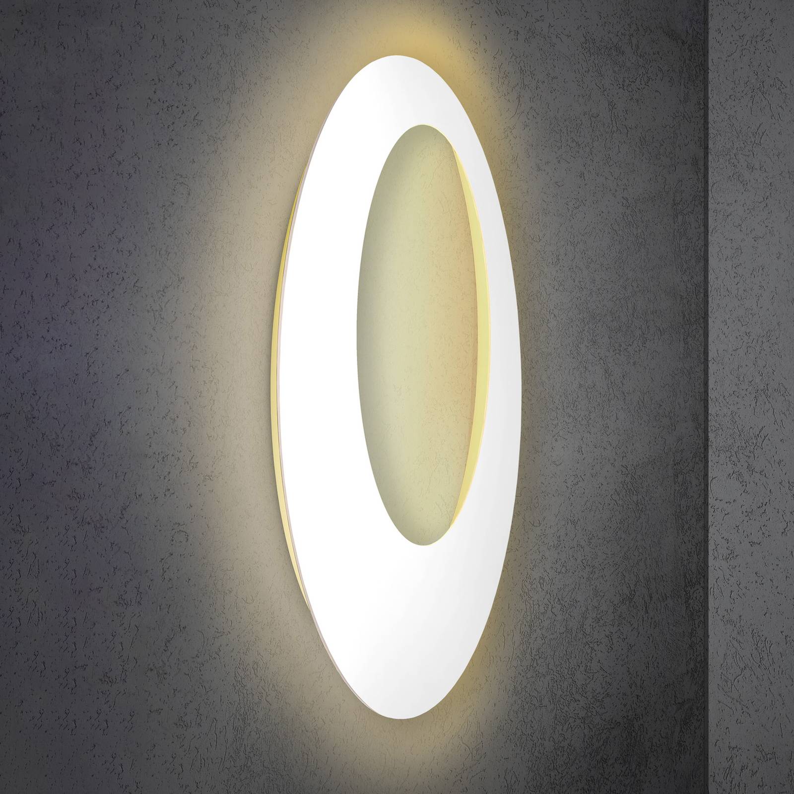 Escale Blade Open LED-Wandleuchte, weiß, Ø 95 cm Escale Blade Open LED-Wandleuchte, weiß, Ø 95 cm von Escale