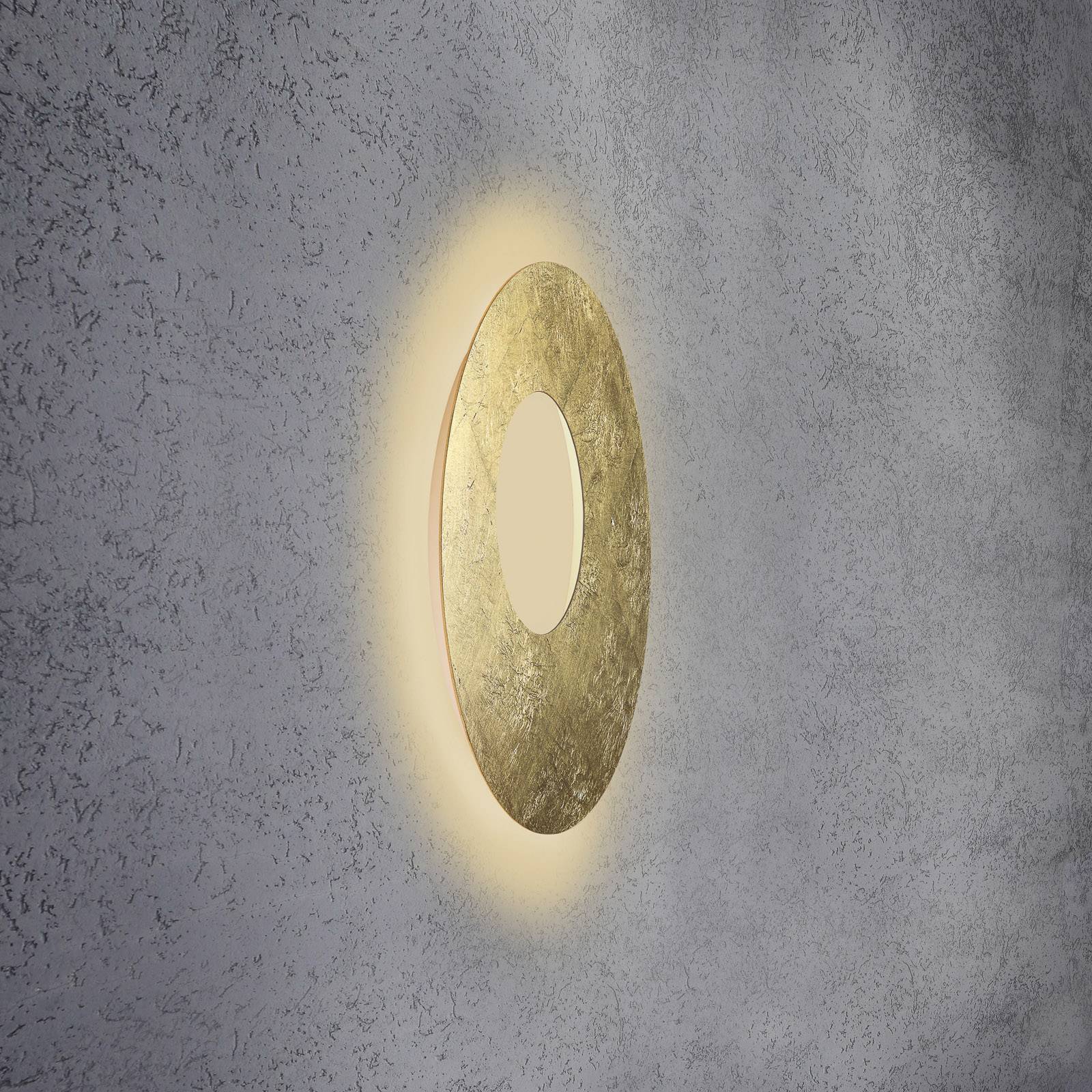 Escale Blade Open LED-Wandleuchte Blattgold Ø 59cm Escale Blade Open LED-Wandleuchte Blattgold Ø 59cm von Escale