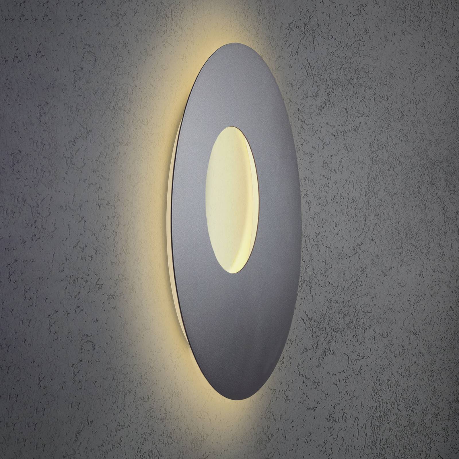 Escale Blade Open LED-Wandleuchte anthrazit Ø 59cm Escale Blade Open LED-Wandleuchte anthrazit Ø 59cm von Escale