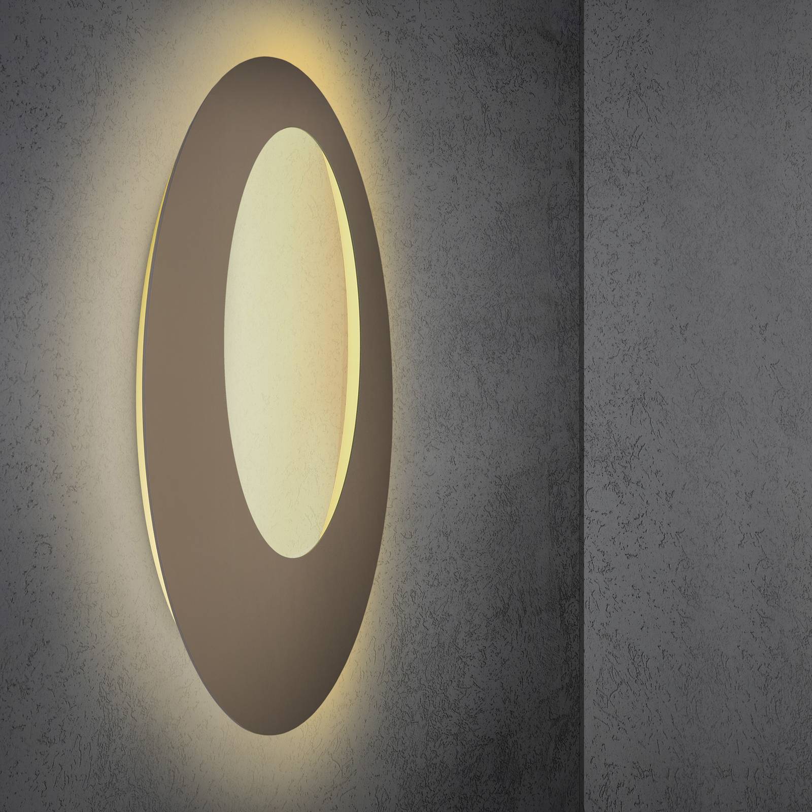 Escale Blade Open LED-Wandleuchte bronze Ø 95 cm Escale Blade Open LED-Wandleuchte bronze Ø 95 cm von Escale