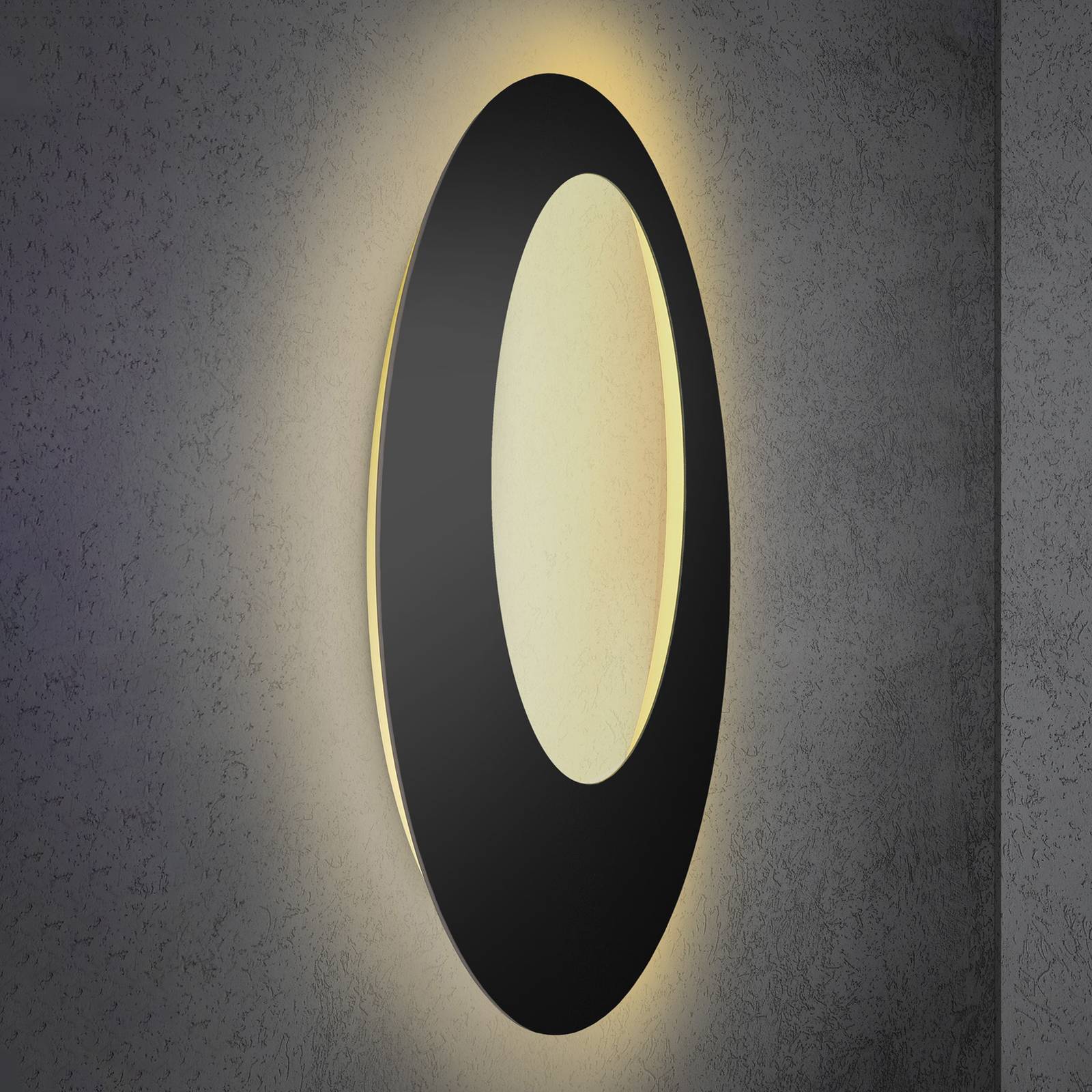 Escale Blade Open LED-Wandleuchte schwarz Ø 95 cm Escale Blade Open LED-Wandleuchte schwarz Ø 95 cm von Escale