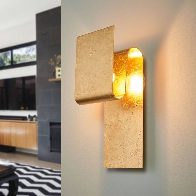 Escale Fold - mit Blattgold belegte Wandlampe von Escale