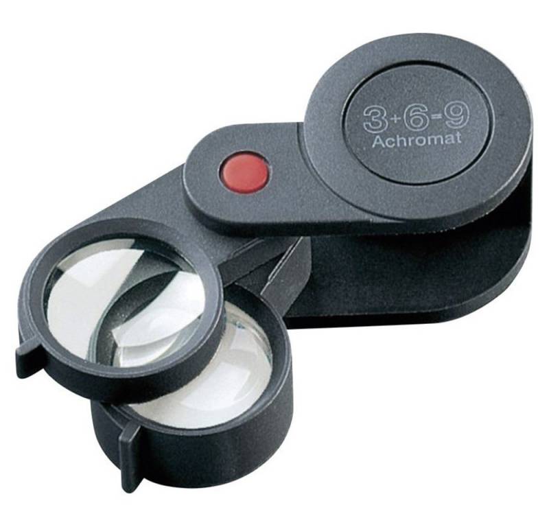 Eschenbach Optik Handlupe Eschenbach 11869 Einschlaglupe Vergrößerungsfaktor: 3 x, 6 x, 9 x Li von Eschenbach Optik