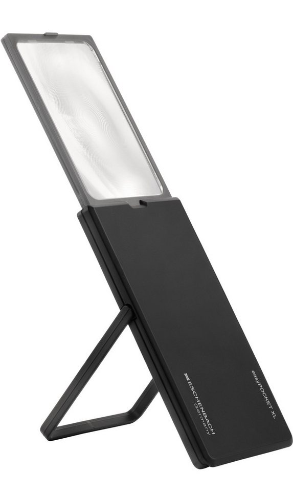 Eschenbach Optik Taschenlupe easyPOCKET XL, 1-tlg., mit praktischer Scheckkartenlupe & Standlupe in Einem von Eschenbach Optik