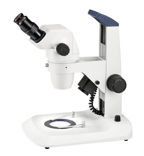 ESCHENBACH OPTIK Zoom Stereo Mikroskop; 6,7x-45x Auflicht-/Durchlicht Stereomikroskop mit Zoom; 45x Vergrößerung; mit LED Auf-/Durchlicht von Eschenbach
