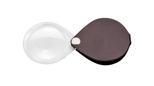 Eschenbach Optik Lupe Einschlaglupe classic, Vergrößerung 3,5 x, Durchmesser 50mm, rund, burgunderrot von Eschenbach Optik