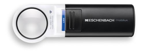 Eschenbach Optik Lupe Handlupe mit LED-Beleuchtung mobiluxLED Vergrößerung: 7x Linsengröße: (Ø) 35mm von Eschenbach