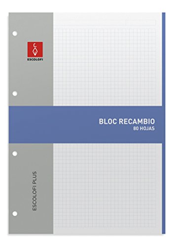 Escolofi Notizblock 80 Blatt DIN A4 Din A4 blau von Escolofi