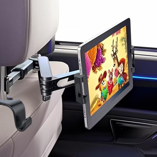 Eseastar Tablet Halterung Auto, Ausziehbare KFZ Kopfstützenhalterung Tablet Halter Kopfstütze für iPad iPhone Allen 4.7"-14" Bildschirmgeräten, kommen mit 2-Auto Haken Eseastar Tablet Halterung Auto, Ausziehbare KFZ Kopfstützenhalterung Tablet Halter Kopfstütze für iPad iPhone Allen 4.7"-14" Bildschirmgeräten, kommen mit 2-Auto Haken von Eseastar