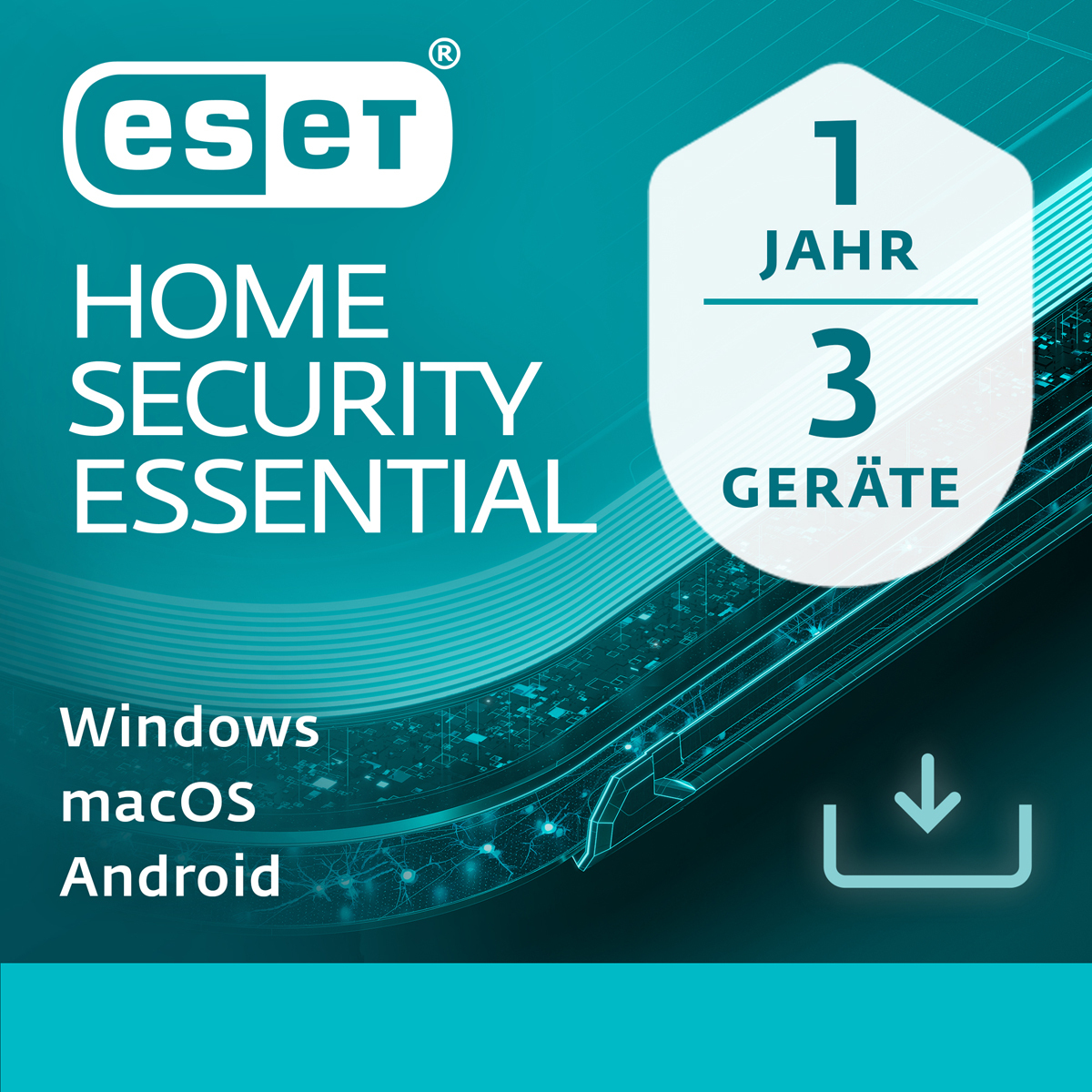 ESET HOME Security Essential [3 Geräte - 1 Jahr] von Eset
