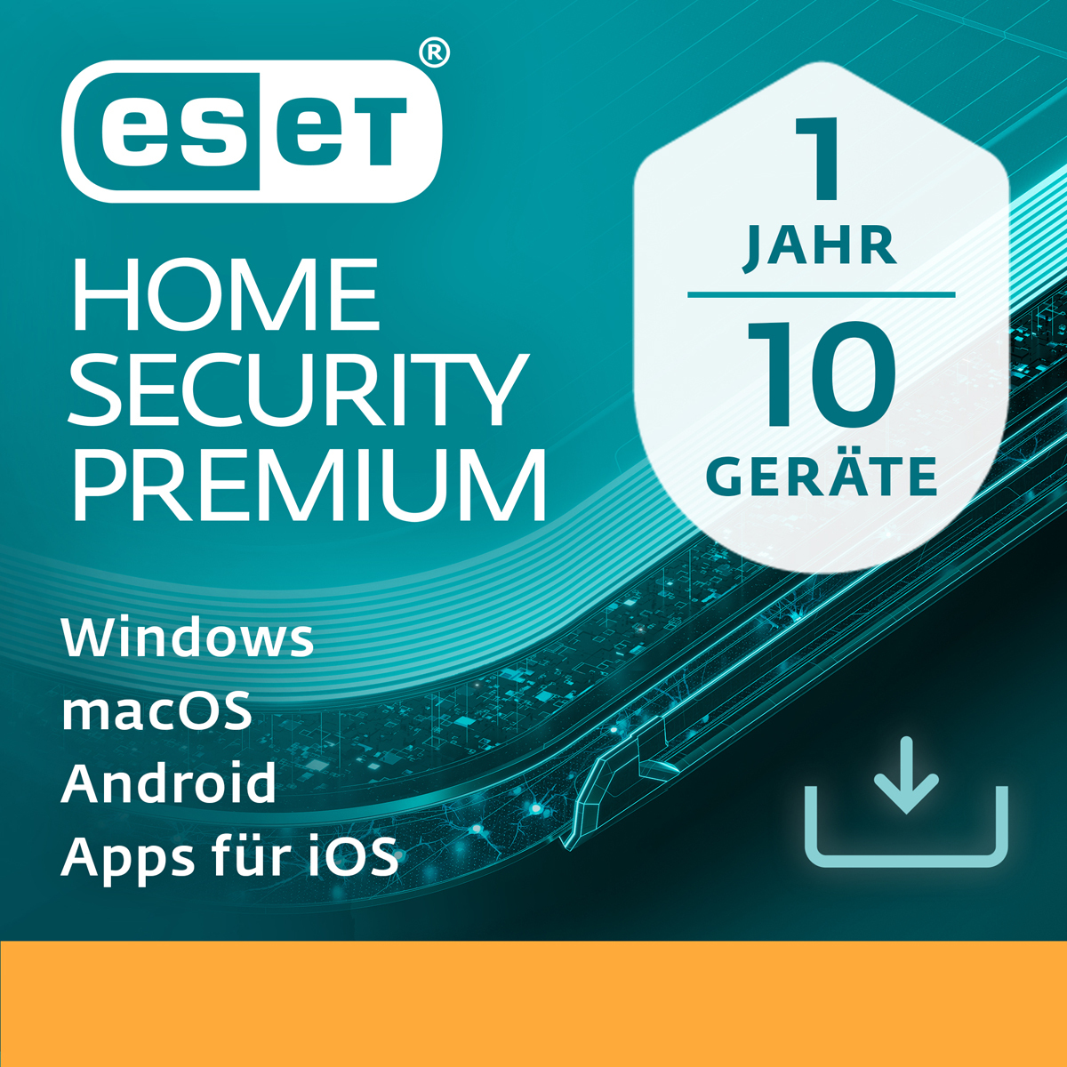 ESET HOME Security Premium [10 Geräte - 1 Jahr] von Eset