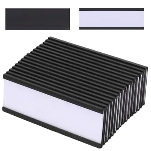 Esforzarse Kunststoffschutzfolien 20 Stück, Magnetischen Etikettenhaltern, Namensschilder Magnet für Metallregal, Magnetschilder mit Papiereinlage und Schutzfolie(10 x 3 cm) von Esforzarse