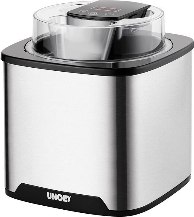 Unold 48855 Eismaschine Traditionelle Eismaschine 1,5 l Schwarz - Edelstahl 12 W (48855) von Esge