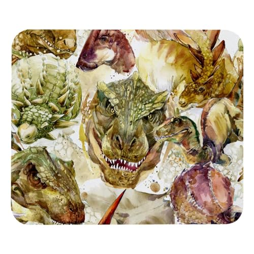 Eslifey Bequemes Mauspad Dinosaurier Desktop Mousepad, 21 x 25 cm Mauspad, rutschfeste Gummiunterseite, verbessert Geschwindigkeit und Präzision von Eslifey