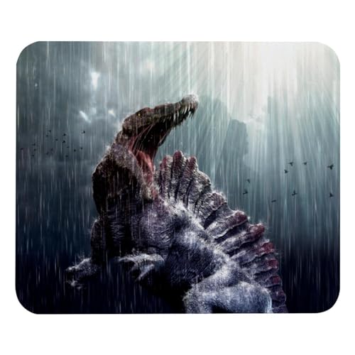 Eslifey Bequemes Mauspad Spinosaurus Dinosaurier Desktop Mousepad, 21 x 25 cm Mauspad, rutschfeste Gummiunterseite, verbessert Geschwindigkeit und Präzision von Eslifey