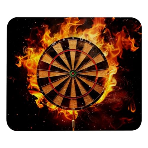 Eslifey Komfortables Mauspad Fire Darts Board Desktop Mousepad, 21 x 25 cm Mauspad, rutschfeste Gummiunterseite, verbessert Geschwindigkeit und Präzision von Eslifey