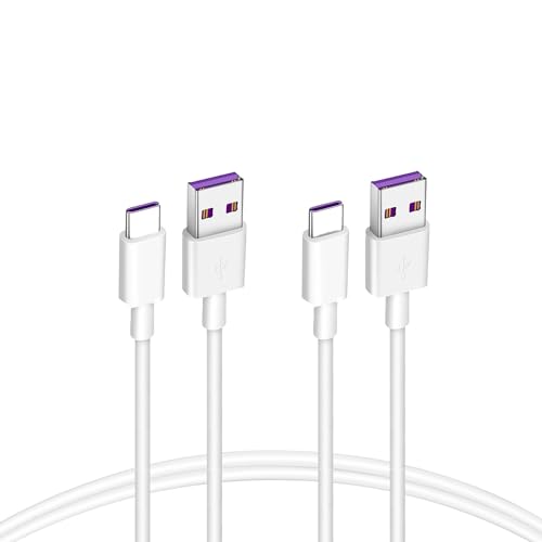 USB-A auf USB-C Kabel, 20 V/3 A, 60 W, Weiß, 1 m, Schnellladekabel für Apple MacBook Pro, iPad Pro, iPhone 15/15 Pro, Samsung Galaxy S23, Google Pixel 7/6, Kindle Paperwhite von Esoldnic