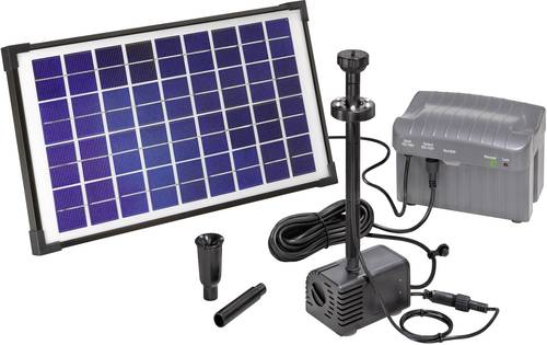 Esotec Napoli LED 101774 Solar-Pumpenset mit Beleuchtung, mit Akkuspeicher von Esotec