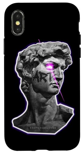 Statue von David Art Indigo Hülle für iPhone X/XS von Esoteric Empyre
