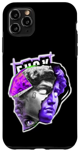 Statue von David Indigo, Pop-Art-Retro-Tattoo Hülle für iPhone 11 Pro Max von Esoteric Empyre