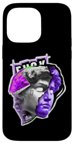 Statue von David Indigo, Pop-Art-Retro-Tattoo Hülle für iPhone 14 Pro Max Statue von David Indigo, Pop-Art-Retro-Tattoo Hülle für iPhone 14 Pro Max von Esoteric Empyre