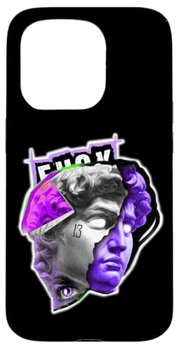 Statue von David Indigo, Pop-Art-Retro-Tattoo Hülle für iPhone 15 Pro Statue von David Indigo, Pop-Art-Retro-Tattoo Hülle für iPhone 15 Pro von Esoteric Empyre