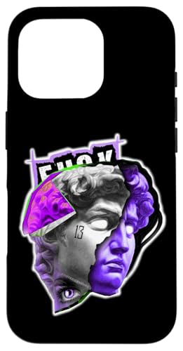 Statue von David Indigo, Pop-Art-Retro-Tattoo Hülle für iPhone 16 Pro Statue von David Indigo, Pop-Art-Retro-Tattoo Hülle für iPhone 16 Pro von Esoteric Empyre
