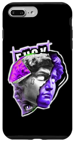 Statue von David Indigo, Pop-Art-Retro-Tattoo Hülle für iPhone 7 Plus/8 Plus Statue von David Indigo, Pop-Art-Retro-Tattoo Hülle für iPhone 7 Plus/8 Plus von Esoteric Empyre