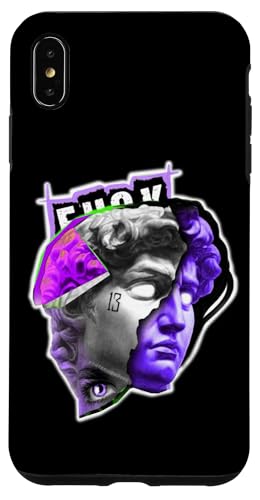 Statue von David Indigo, Pop-Art-Retro-Tattoo Hülle für iPhone XS Max Statue von David Indigo, Pop-Art-Retro-Tattoo Hülle für iPhone XS Max von Esoteric Empyre