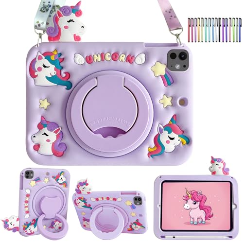 EspZanthic Hülle Kompatibel mit iPad Pro 11" M4 2024 5th Gen Schutzhülle mit Stifthalter, 360° Drehbarer Ständer, Schultergurt, Stylus, Violett EspZanthic Hülle Kompatibel mit iPad Pro 11" M4 2024 5th Gen Schutzhülle mit Stifthalter, 360° Drehbarer Ständer, Schultergurt, Stylus, Violett von EspZanthic
