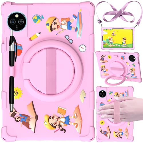 EspZanthic Hülle für DOOGEE U11/U11 Pro 2025 Tablet 11 Zoll, Weiche Silikonhülle für Kinder mit Stifthalter, 360° Drehbarem Ständer und Handschlaufe, Schultergurt, Stylus, Rosa EspZanthic Hülle für DOOGEE U11/U11 Pro 2025 Tablet 11 Zoll, Weiche Silikonhülle für Kinder mit Stifthalter, 360° Drehbarem Ständer und Handschlaufe, Schultergurt, Stylus, Rosa von EspZanthic