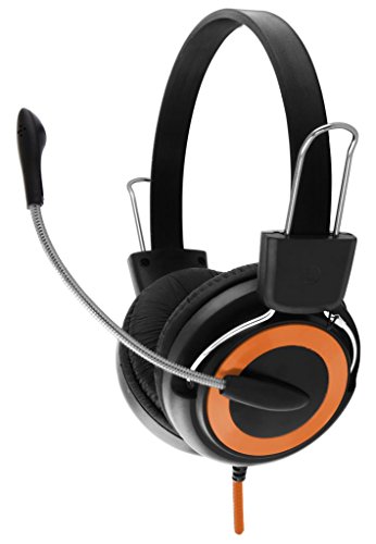 Esperanza EH152O Stereo Kopfhörer Mit Mikrofon Falcon Orange von Esperanza