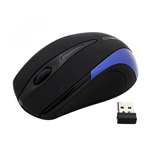 Esperanza EM101B Maus RF Wireless Optisch 800 DPI Schwarz, Blau - Mäuse (Optisch, RF Wireless, 800 DPI, Schwarz, Blau) von Esperanza
