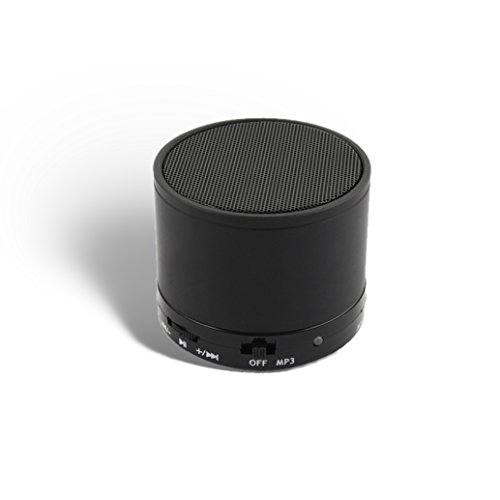Esperanza EP115K Ritmo Mini Bluetooth Lautsprecher (Kabellos, tragbar, 280-16.000Hz mit Mikrofon und microSD-Kartenslot) schwarz von Esperanza