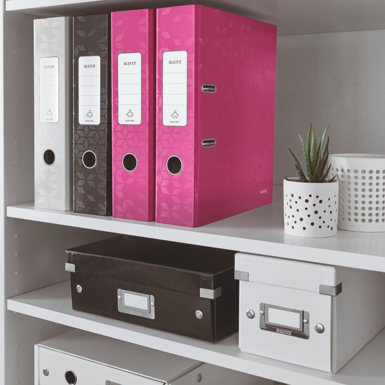 LEITZ Ordner pink Karton 8,0 cm - DIN A4 von Esselte-Leitz