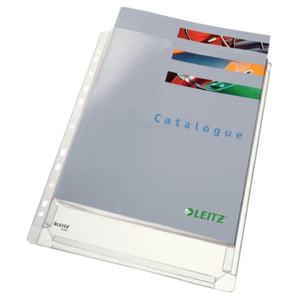 LEITZ Prospekthüllen DIN A4 transparent genarbt 0,17 mm - 5 Stück LEITZ Prospekthüllen DIN A4 transparent genarbt 0,17 mm - 5 Stück von LEITZ