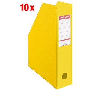 10 Esselte Stehsammler 56001 gelb Kunststoff, DIN A4 von Esselte