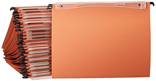 Esselte 10202 Orgarex Kori Set mit 25 vertikal hängenden Feilen V-Bottom A4-Tabs enthalten, orange, 34,5 x 24,5 cm von Esselte
