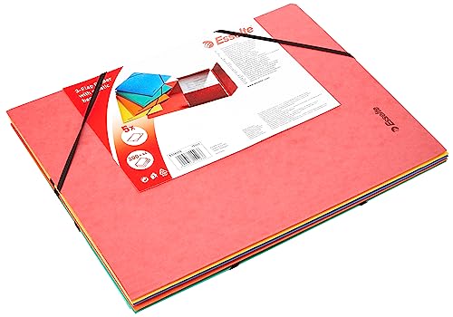 Esselte 15523 Eckspannermappe Rainbow, Bundle, A4, 5 Stück, sortiert von Esselte