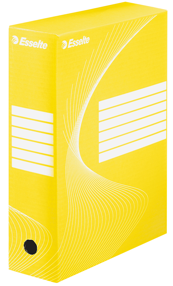 Esselte Archiv-Schachtel VIVIDA, DIN A4, gelb, (B)100 mm von Esselte