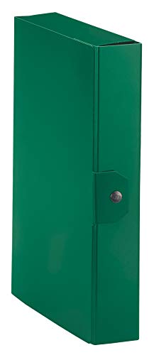 Esselte C26 EUROBOX Projektmappe, 25 x 35 cm, Rücken 6 cm, grün, 1er-Pack von Esselte