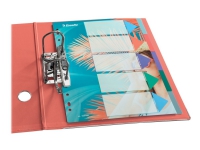 Esselte Colour'Breeze A4 register, 5 faner, PP Flerfarvet - (20 stk.) von Esselte