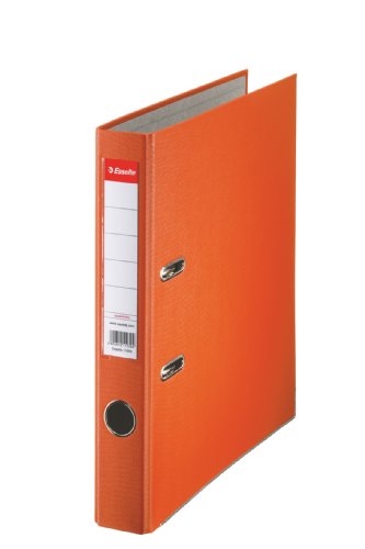 Esselte Essentials Aktenordner, Kunststoff, A4, 50-mm-Rücken, Orange, 25 Stück von Esselte