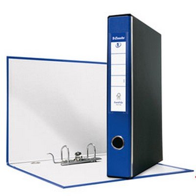 Esselte Eurofile-Ordner mit Hebelmechanik und Aufbewahrungsschachtel Dorso 5 cm blau von Esselte