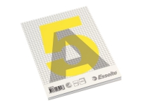 Esselte Glued Pad A5, Grau, Weiß, Gelb, A5, 100 Blätter, 60 g/m², Kariertes Papier von Esselte