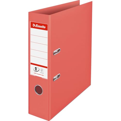 Esselte No.1 A4-Ordner PP, 500 Blatt Kapazität, 75 mm Rückenbreite, leichter & robuster A4-Ordner für Zuhause/Büro, zur Schreibtischorganisation, Colour'Breeze Serie, Koralle, 628431 Esselte No.1 A4-Ordner PP, 500 Blatt Kapazität, 75 mm Rückenbreite, leichter & robuster A4-Ordner für Zuhause/Büro, zur Schreibtischorganisation, Colour'Breeze Serie, Koralle, 628431 von Esselte