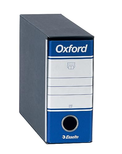 Esselte OXFORD Ordner mit Mechanismus Nr. 1 aus Memorandum-Format mit 8 cm Rücken - Blau, 1 Stück von Esselte