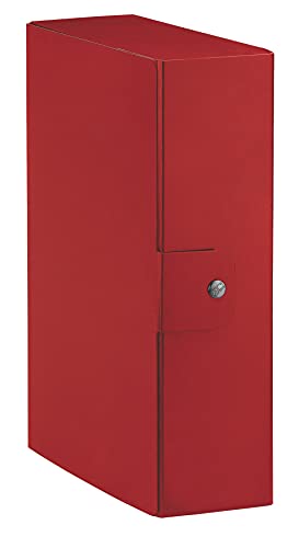 Esselte Ordner-Archivbox für die Archivierung von Dokumenten langfristige, A4, 1 Stück, Rücken 10 cm, Eurobox Dorso 10 cm rot von Esselte